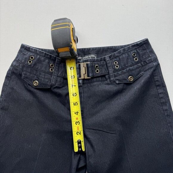Larry Levine Petite Stretch Belted Cropped Jeans Size 10P, SKU: 166-2702 - Picture 5 of 8